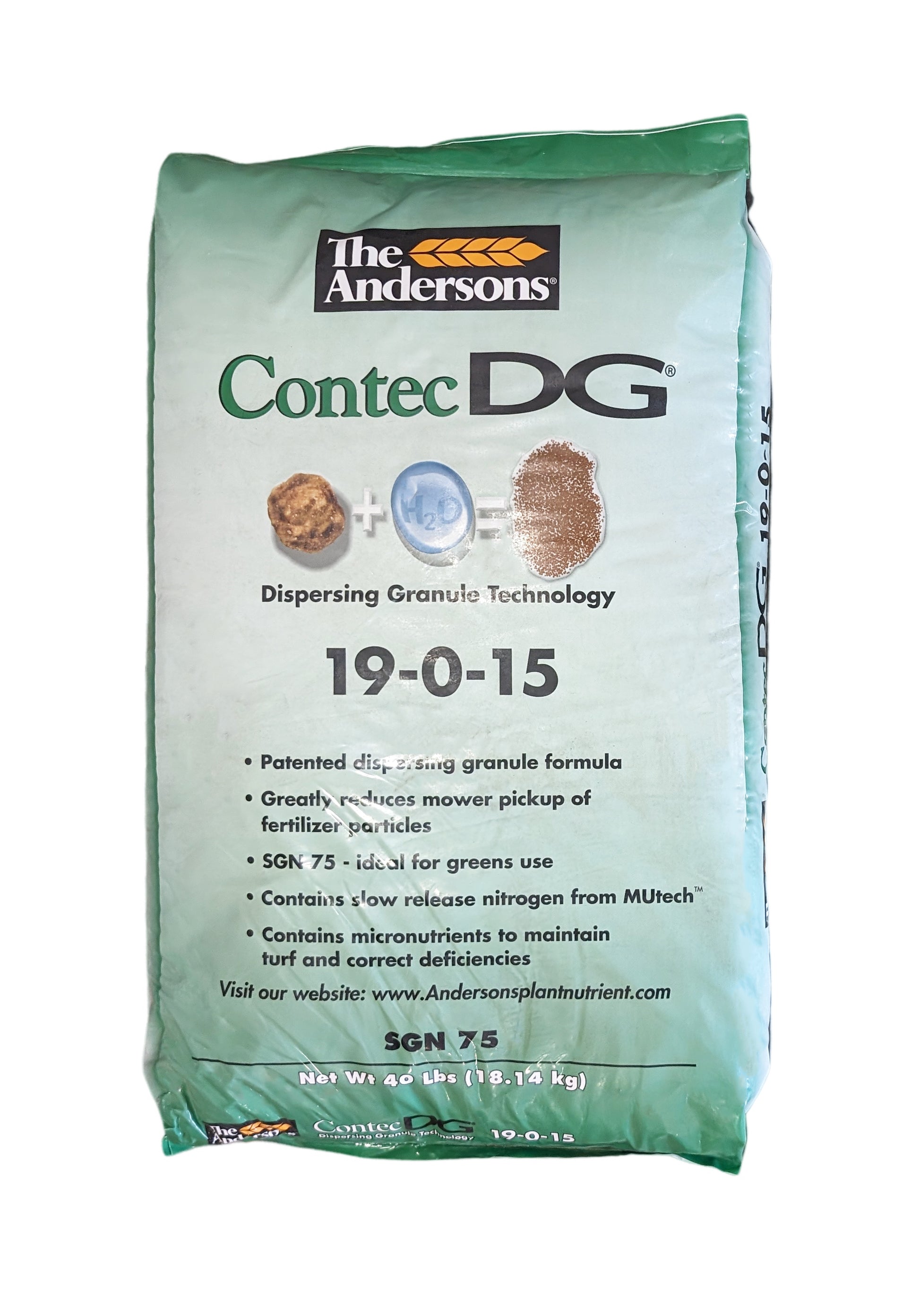 Andersons 19-0-15 Contec DG Fertilizer bag (40 lbs)