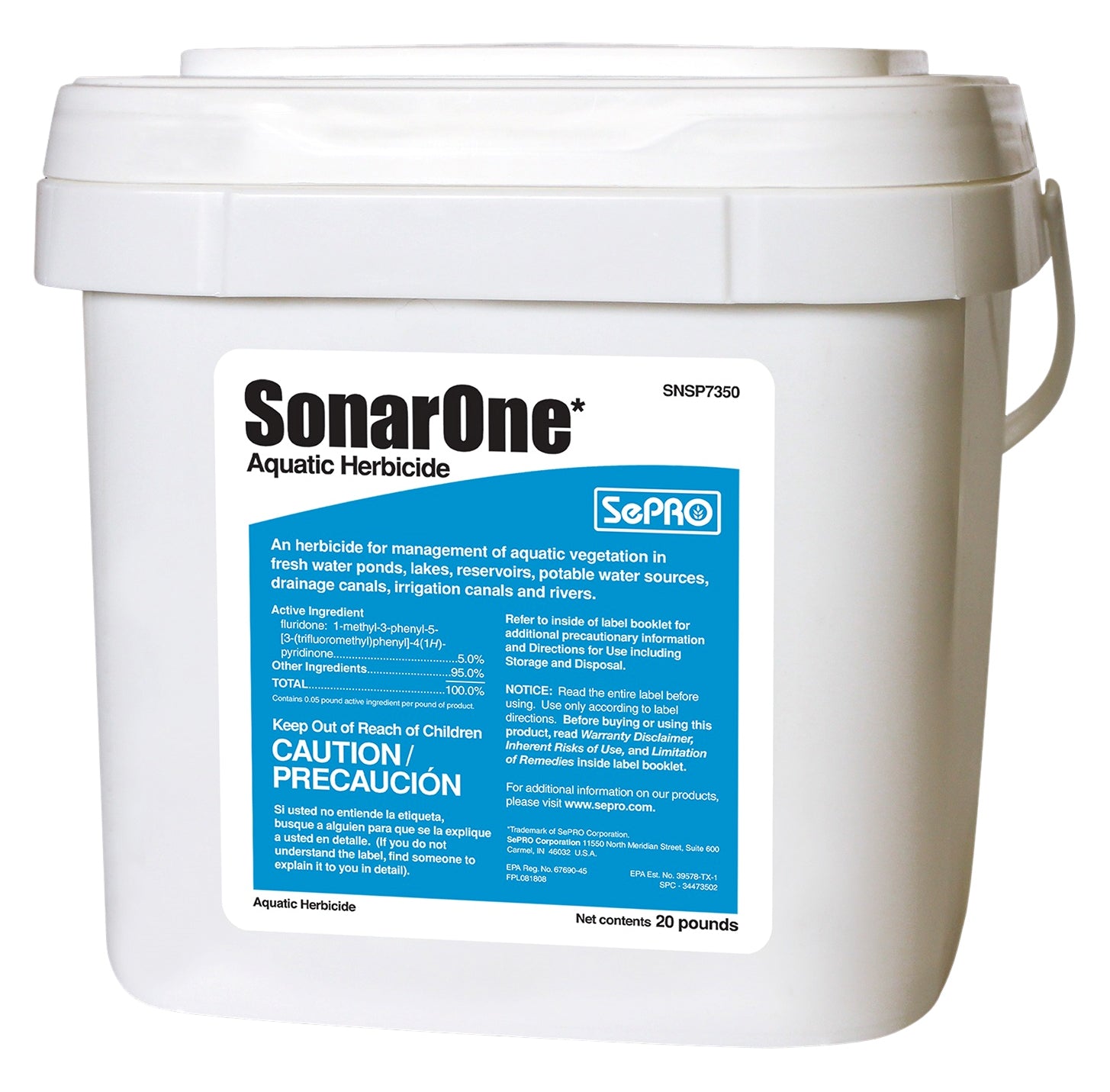 Sonar One Aquatic Herbicide bucket (20 lbs)