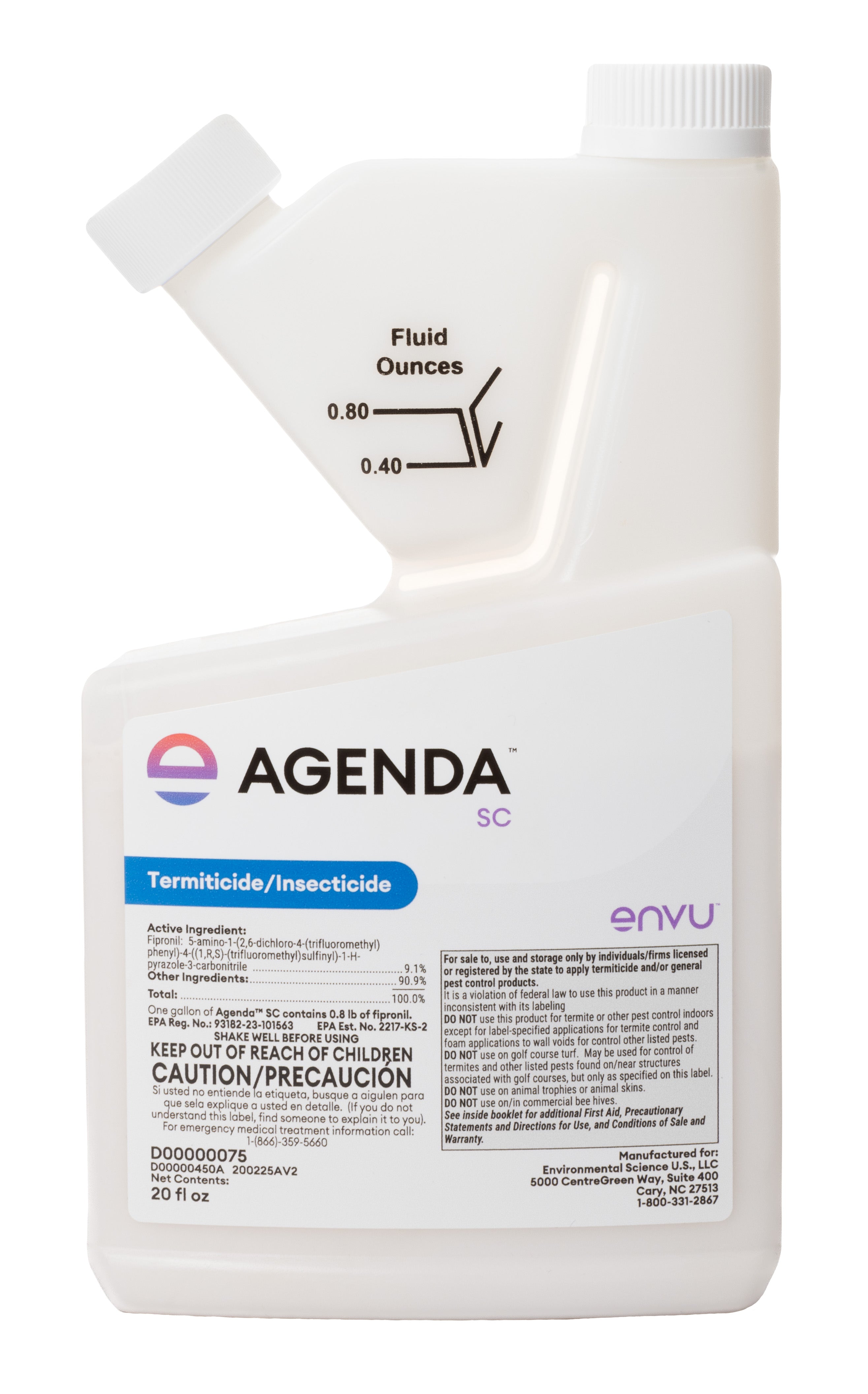 Agenda SC Termiticide/Insecticide bottle (20 oz) - simple