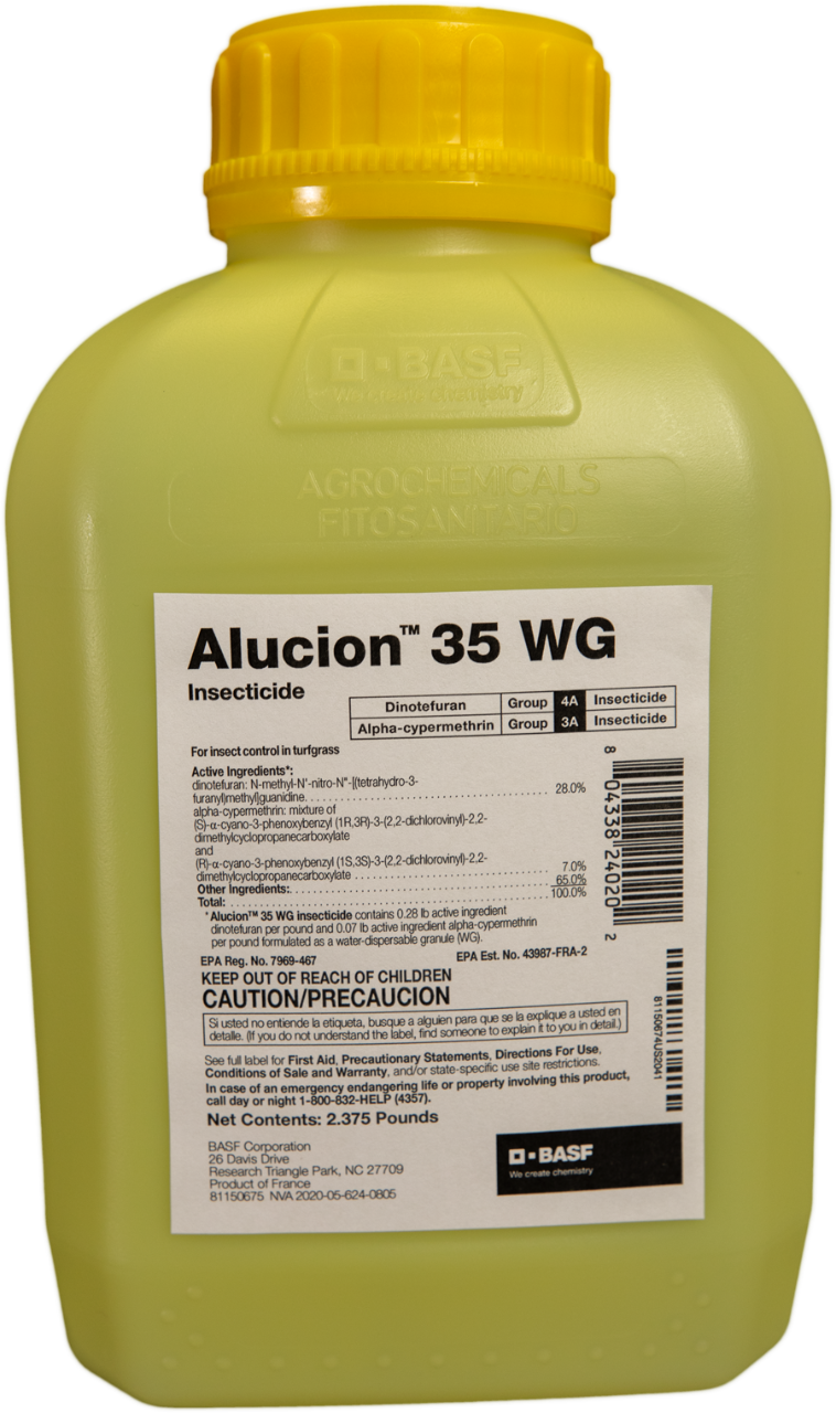 Alucion 35 WG Turf Insecticide bottle (2.375 lbs) - simple