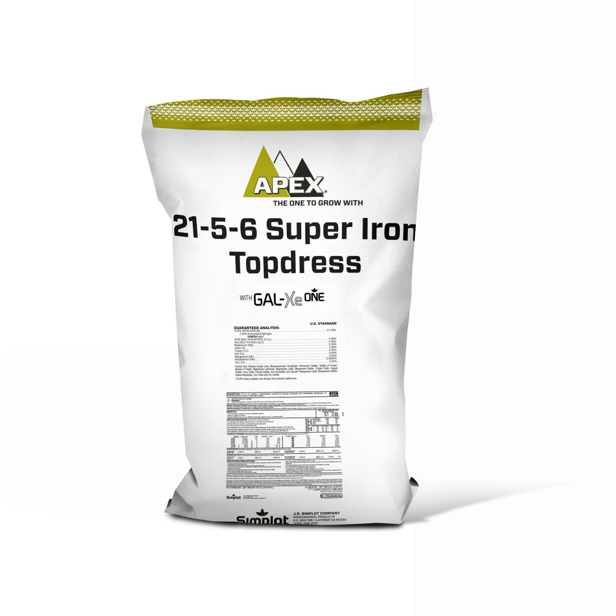 Apex Fertilizer 21-5-6 Super Iron Plus Micros bag (50 lbs)