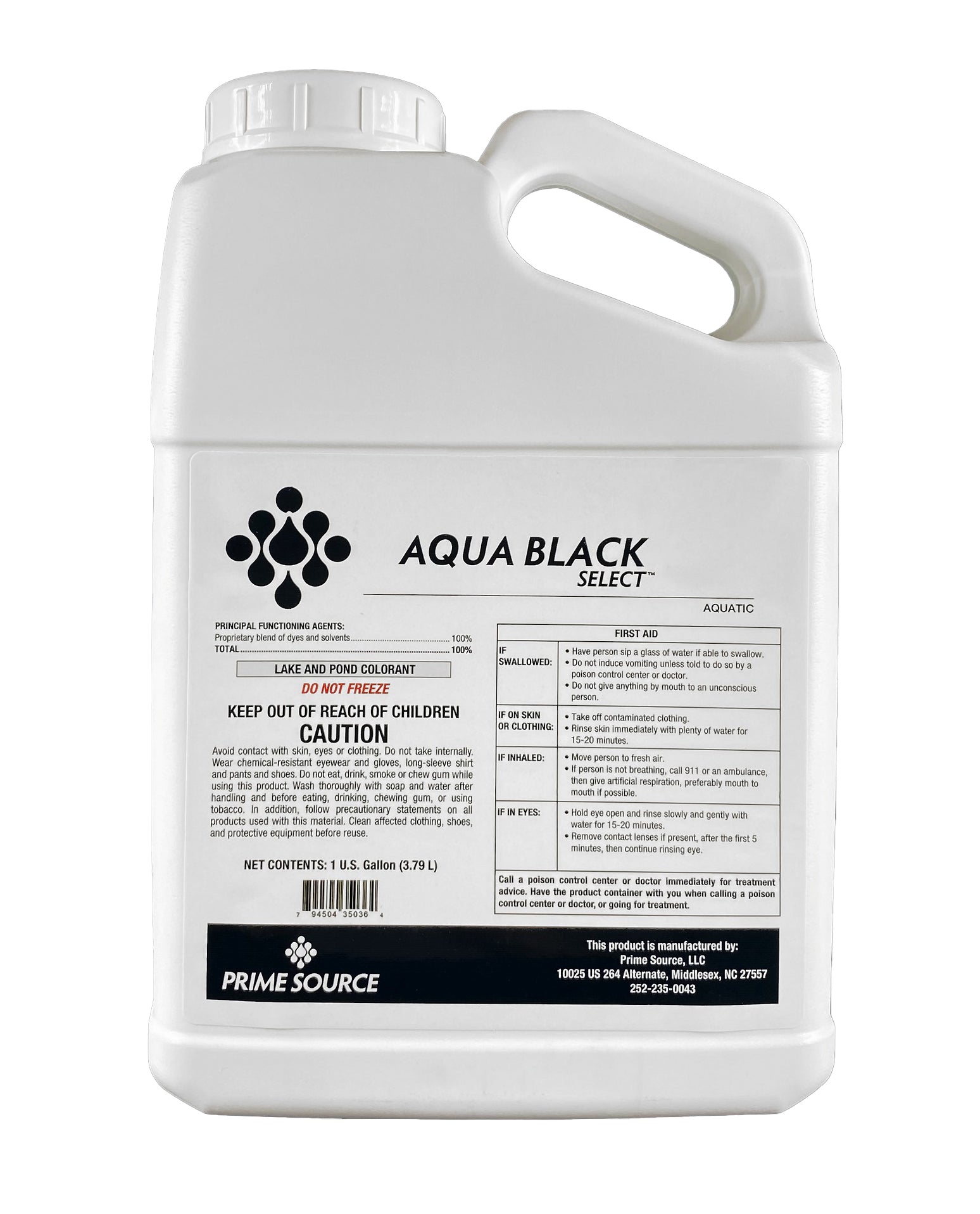 Aqua Black Select Lake & Pond Dye gallon (128 oz) - simple