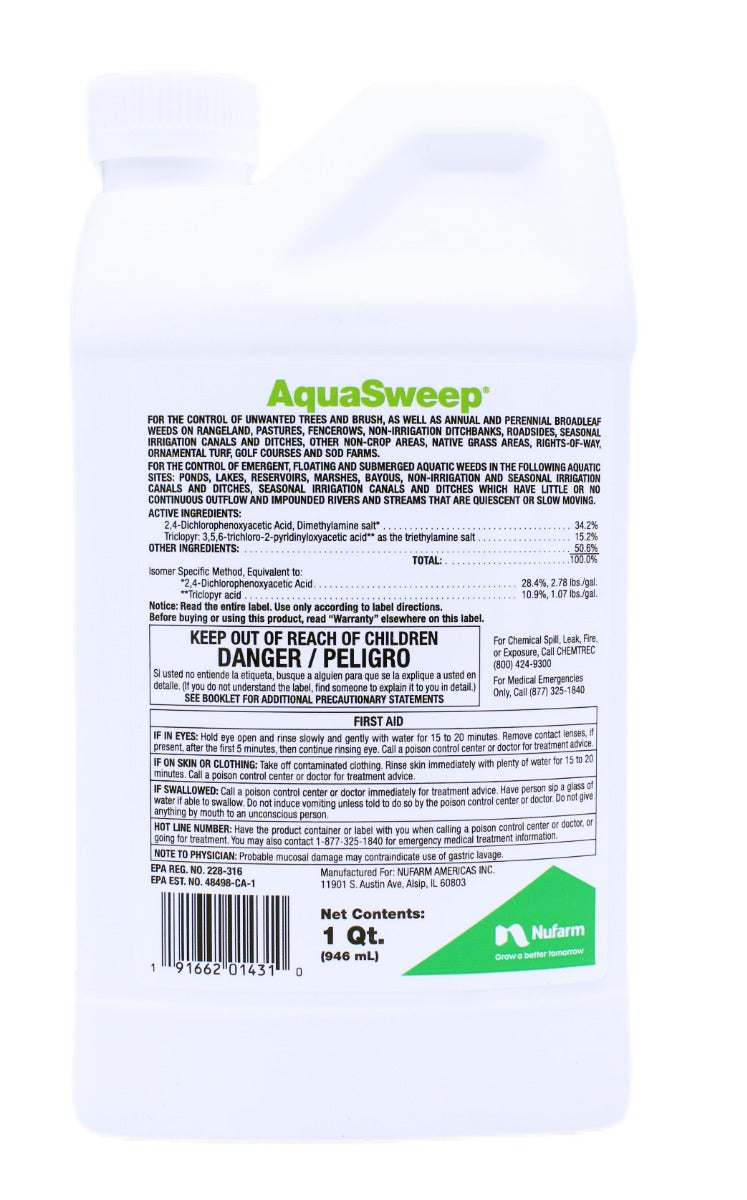 AquaSweep Aquatic Herbicide quart (32 oz) - simple