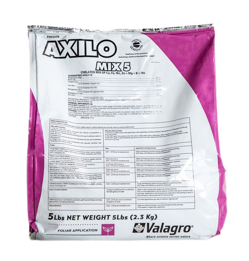 Axilo Mix 5 Micronutrients bag (5 lbs) - simple