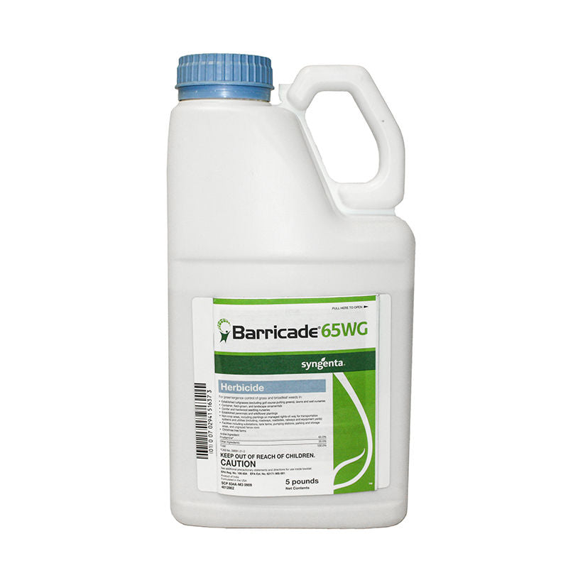 Barricade 65 WG Herbicide bottle (5 lbs) - simple