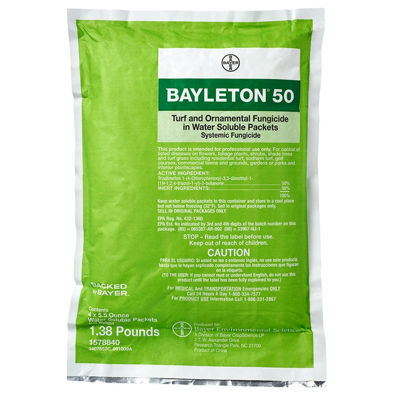 Bayleton 50 WSP Fungicide-bag (4 x 5.5 oz packets) - simple