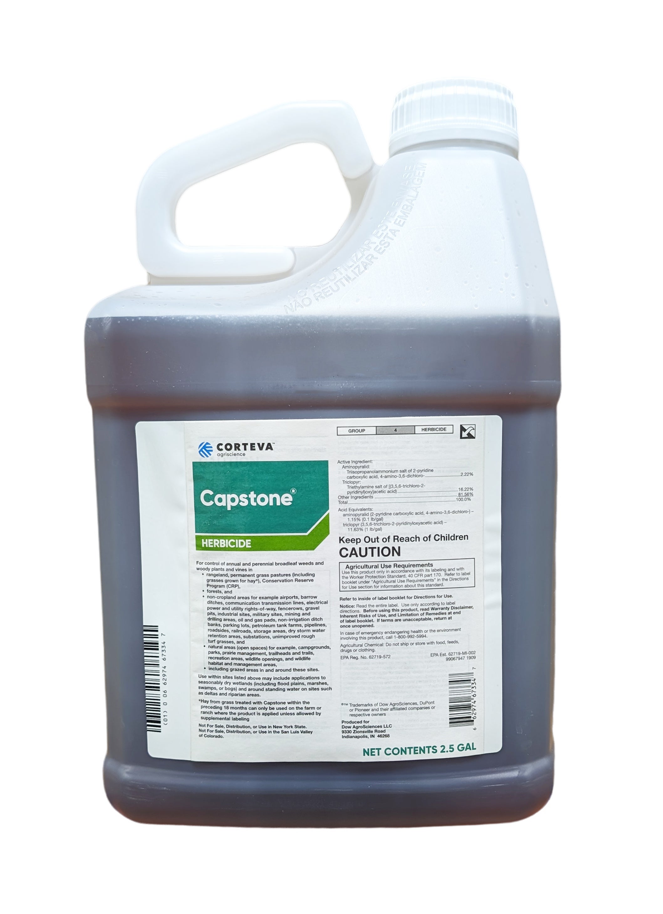 Capstone Herbicide jug (2.5 gal) - simple