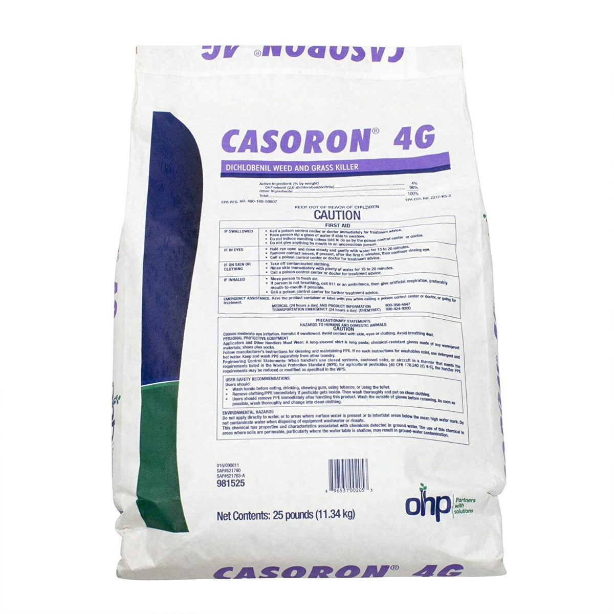 Casoron 4G Herbicide bag (25 lbs) - simple