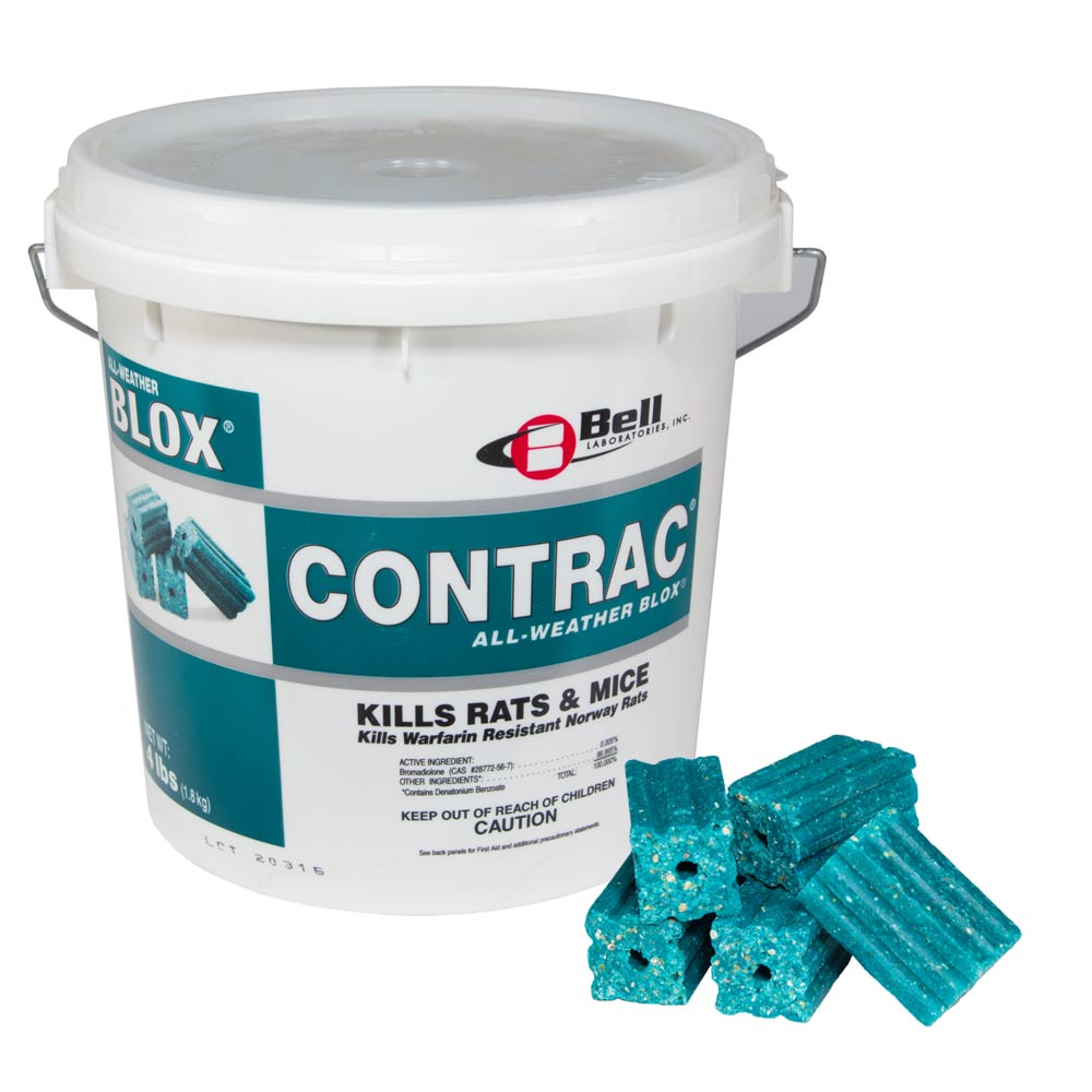 Contrac All-Weather Blox Rodenticide pail (4 lbs) - simple