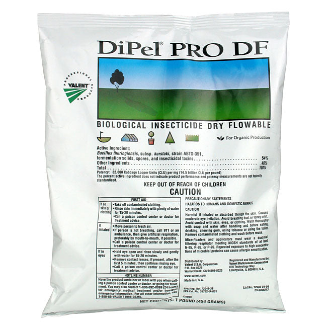 Dipel Pro DF Organic Insecticide bag (1 lb)