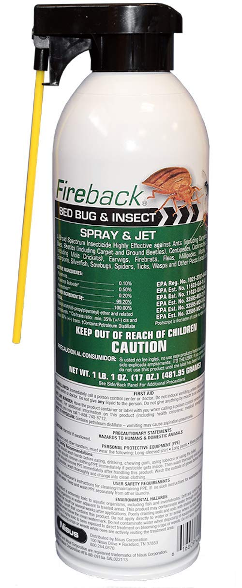 Fireback Bed Bug & Insect Spray can (17 oz) - simple