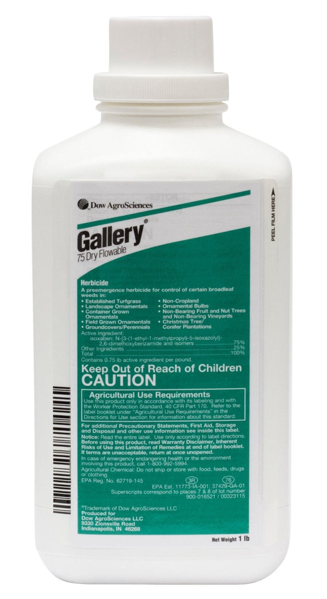 Gallery 75 DF Specialty Herbicide bottle (1 lb) - simple