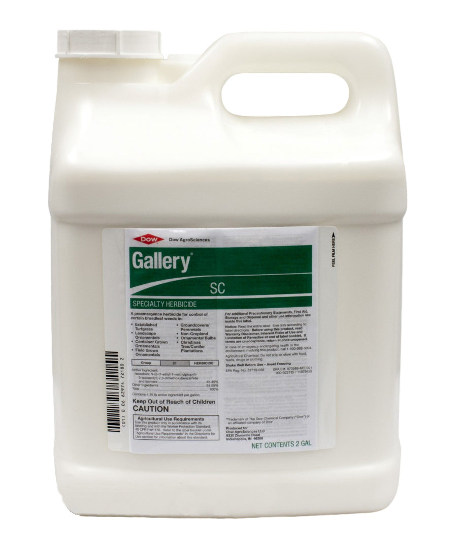 Gallery SC Specialty Herbicide bottle (2 gal) - simple