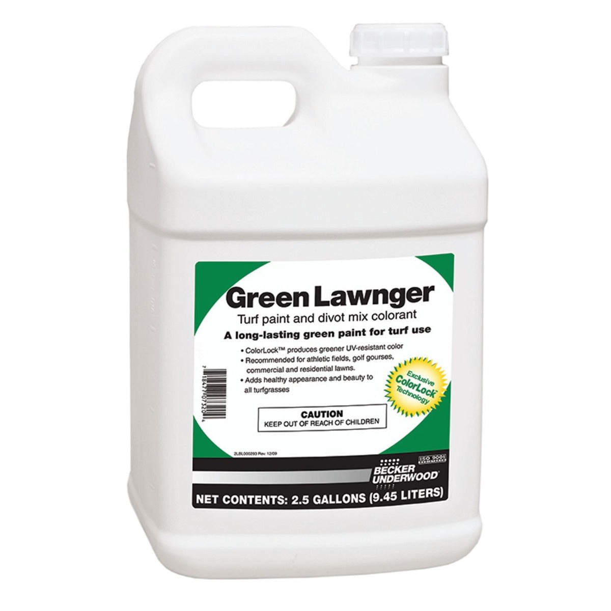 Green Lawnger Colorant jug (2.5 gal) - simple