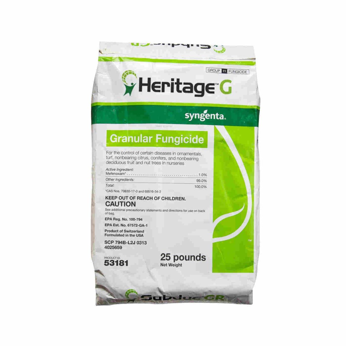 Heritage G Fungicide-30 lb bag - simple