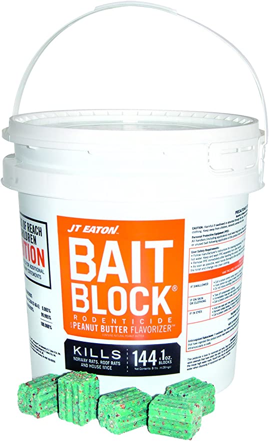 JT Eaton 709-PN Peanut Butter Flavorizer Bait Blocks pail (9 lbs) - simple