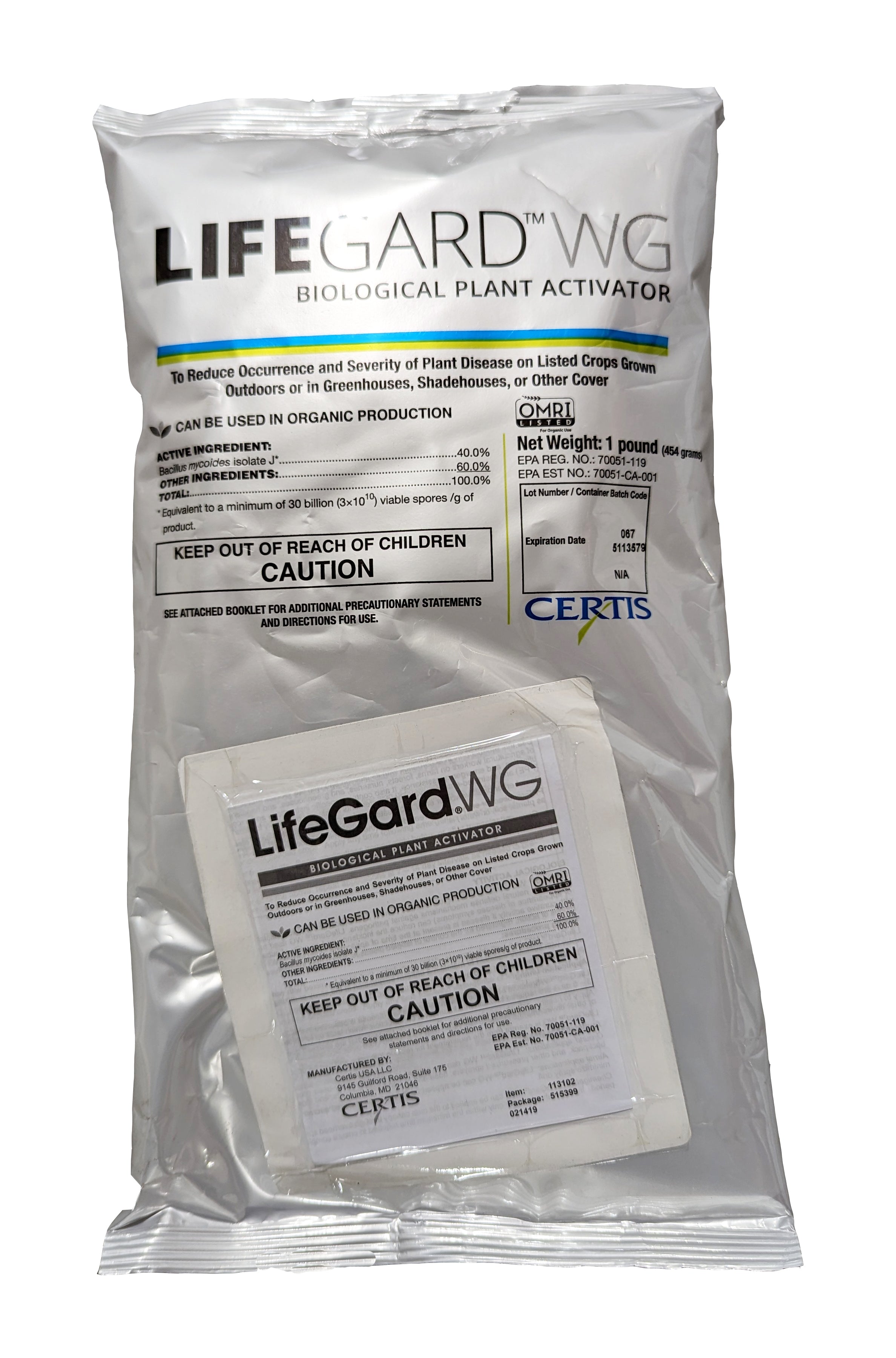 Lifegard WG Biological Plant Activator bag (1 lb)