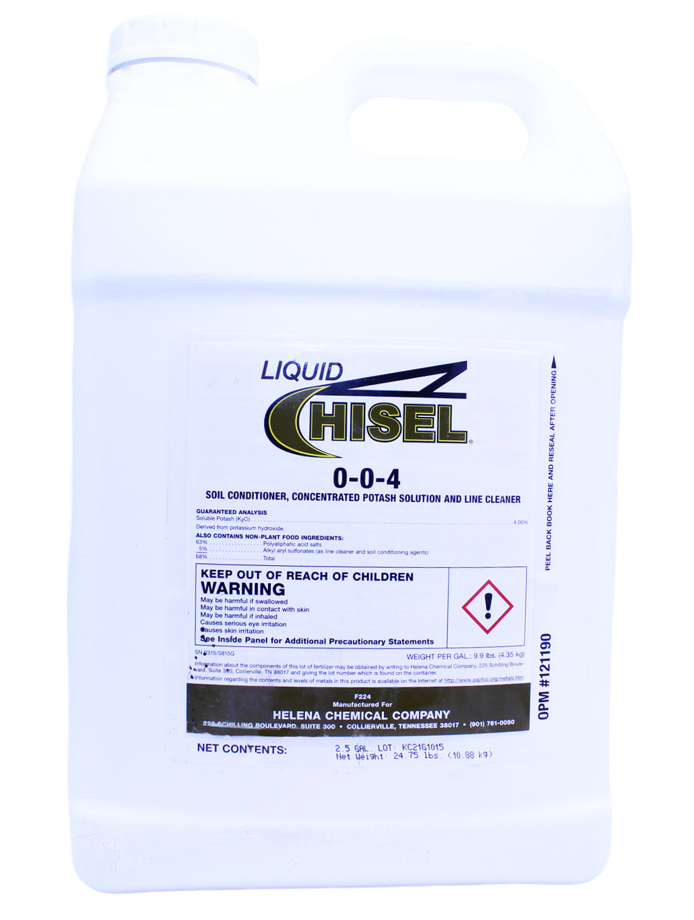 Liquid Chisel 0-0-4 jug (2.5 gal) - simple