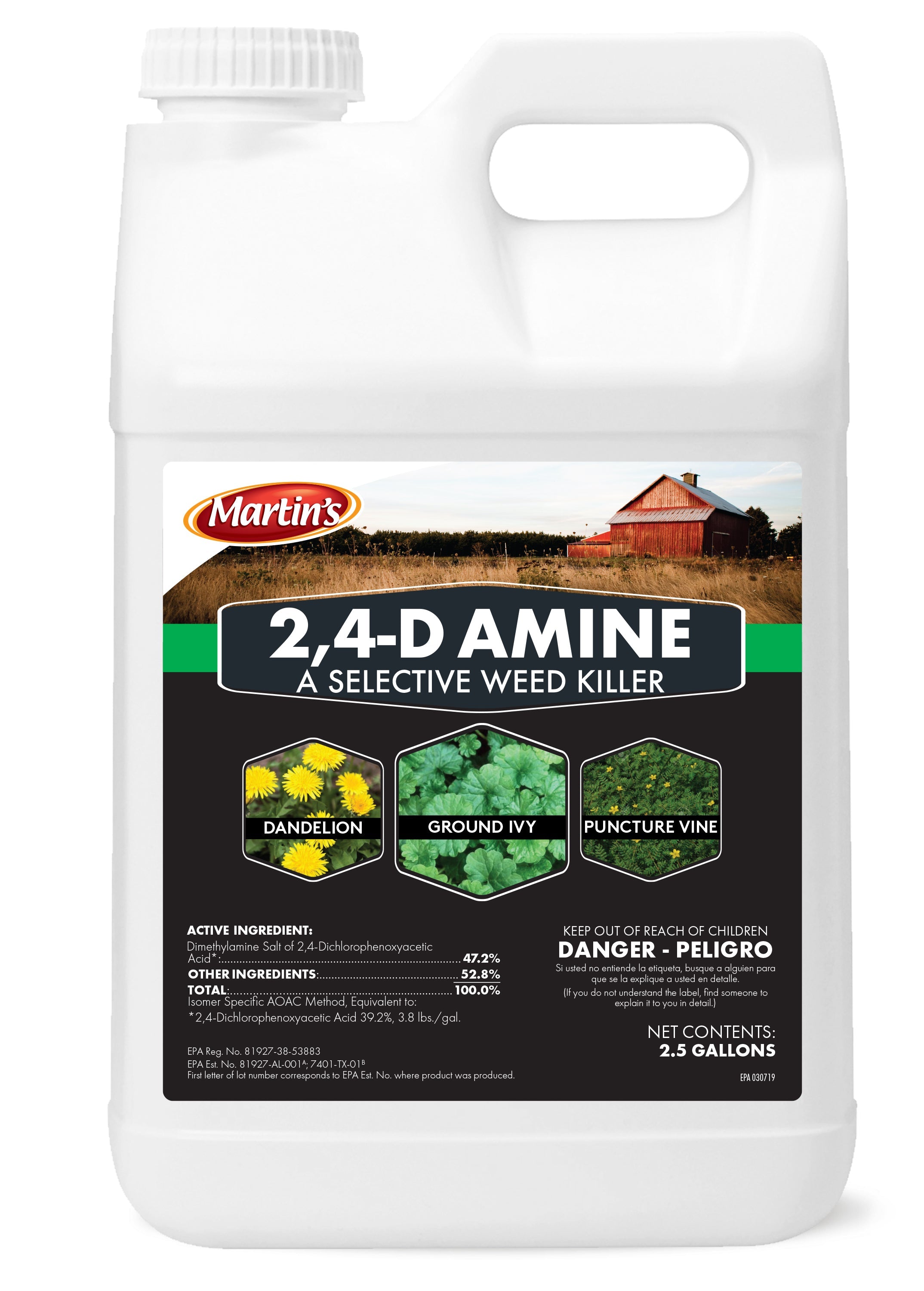 Martins 2 4-D Amine jug (2.5 gal) - simple