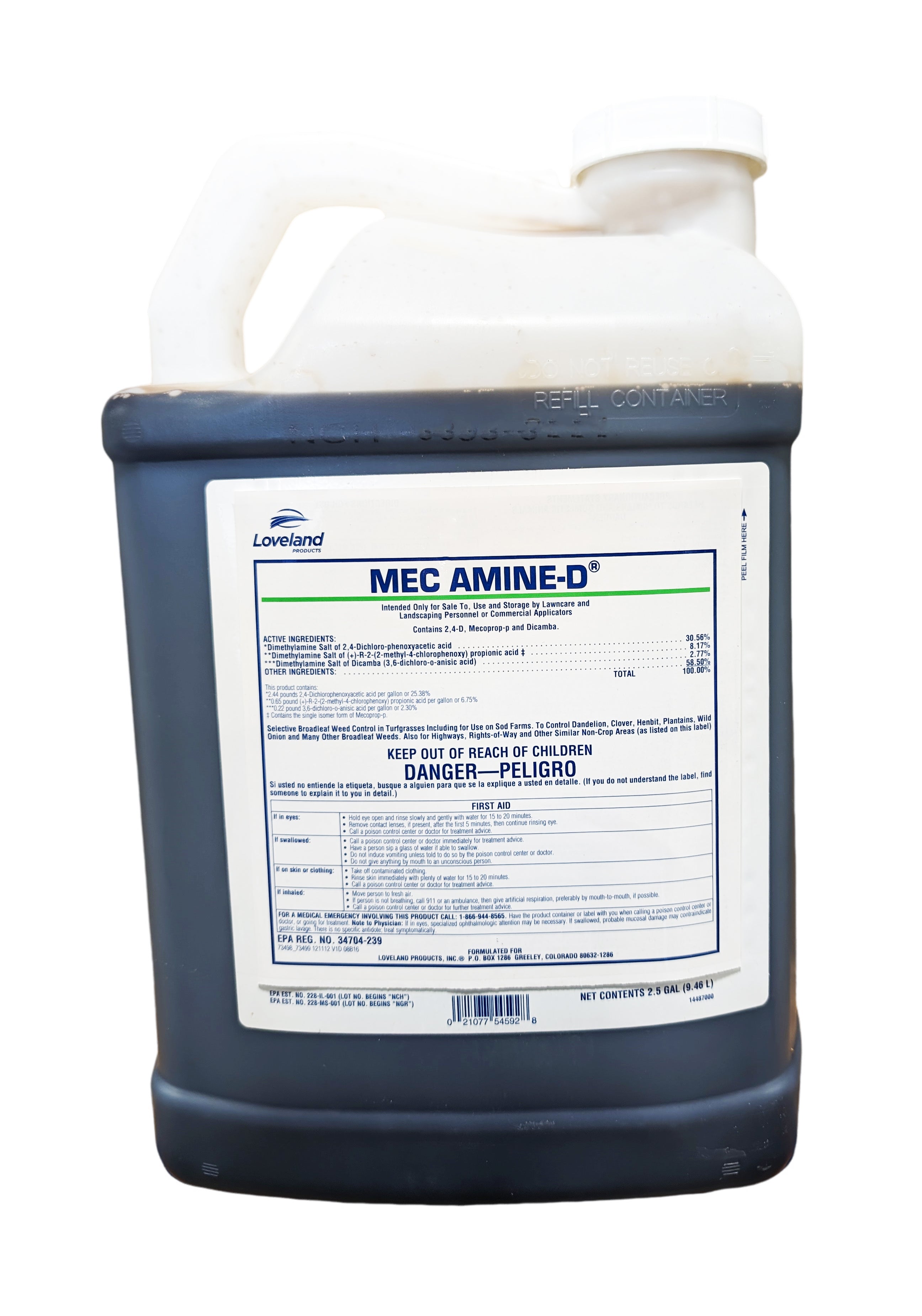 Mec Amine D Herbicide jug (2.5 gal)