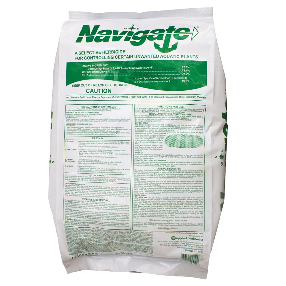 Navigate Granular Aquatic Herbicide bag (50 lbs) - simple