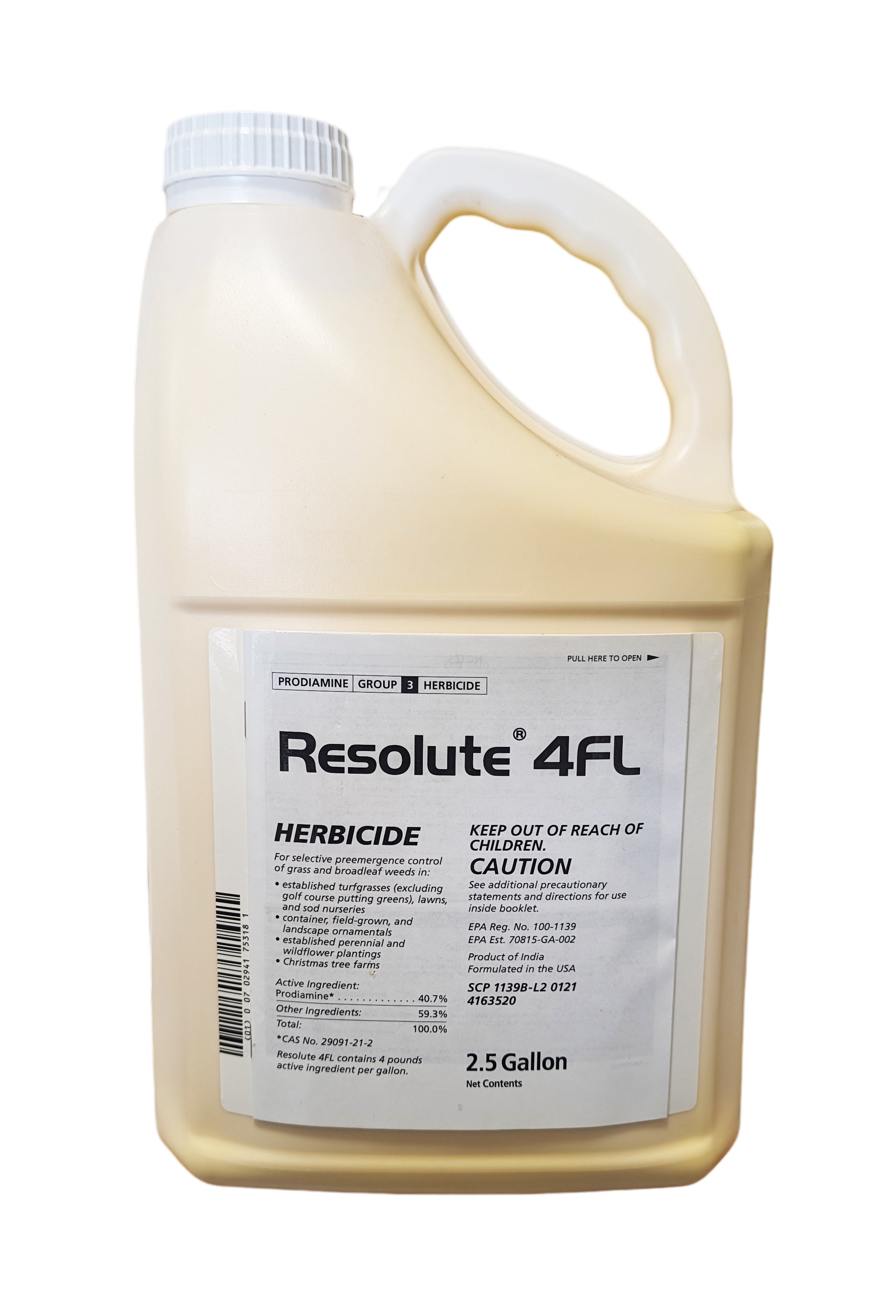 Resolute 4FL jug (2.5 gal) - simple