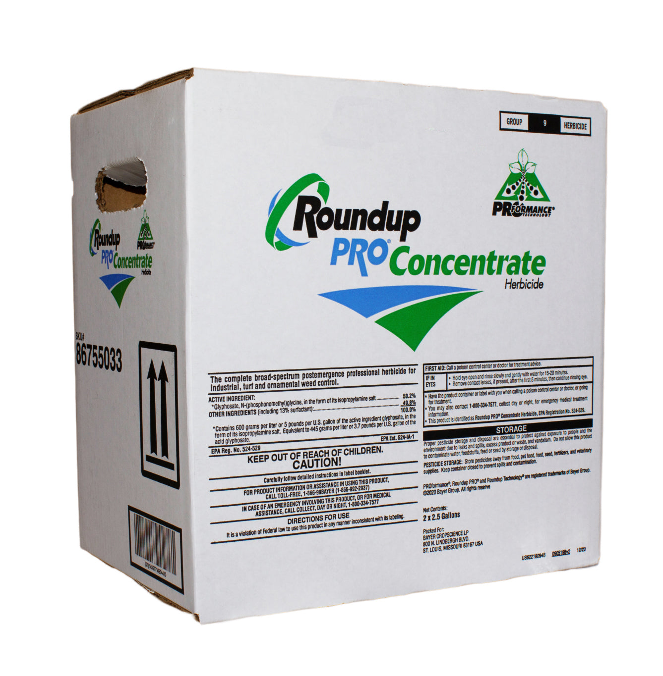 Roundup Pro Concentrate case (2 x 2.5 gal jugs) - simple