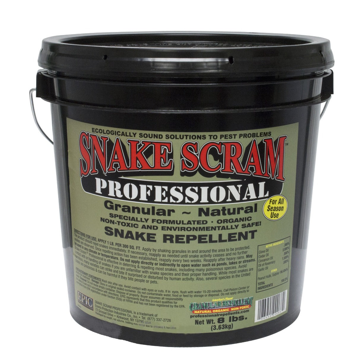 Snake Scram Professional pail (8 lbs) - simple