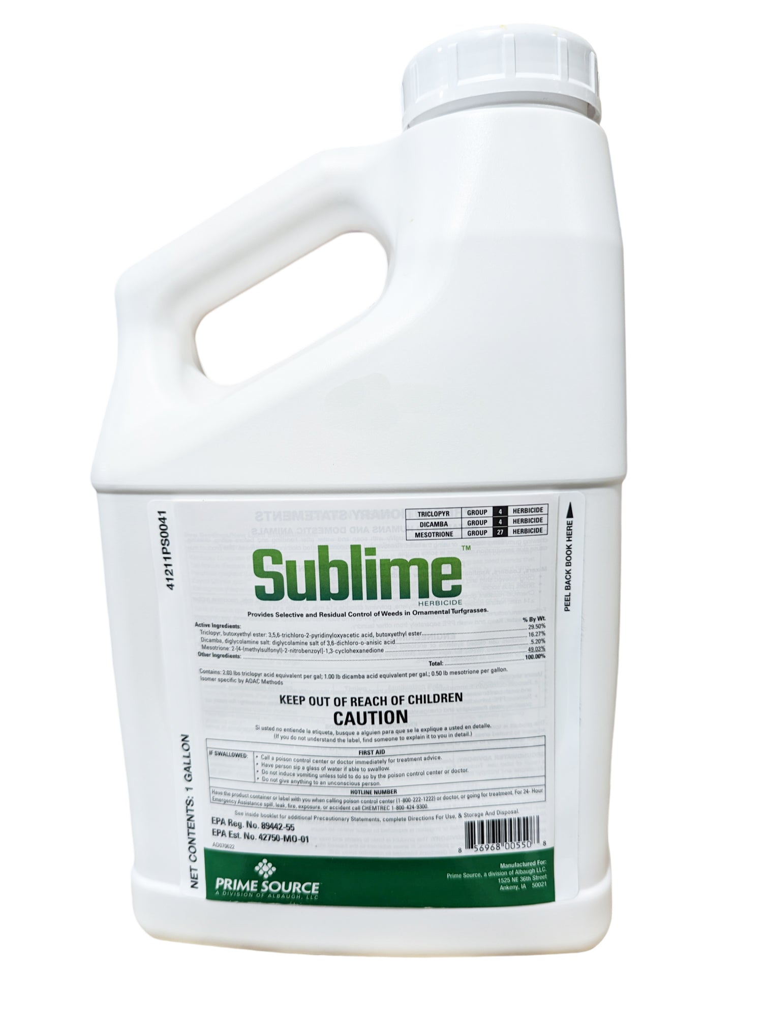 Sublime Herbicide gallon (128 oz) - simple