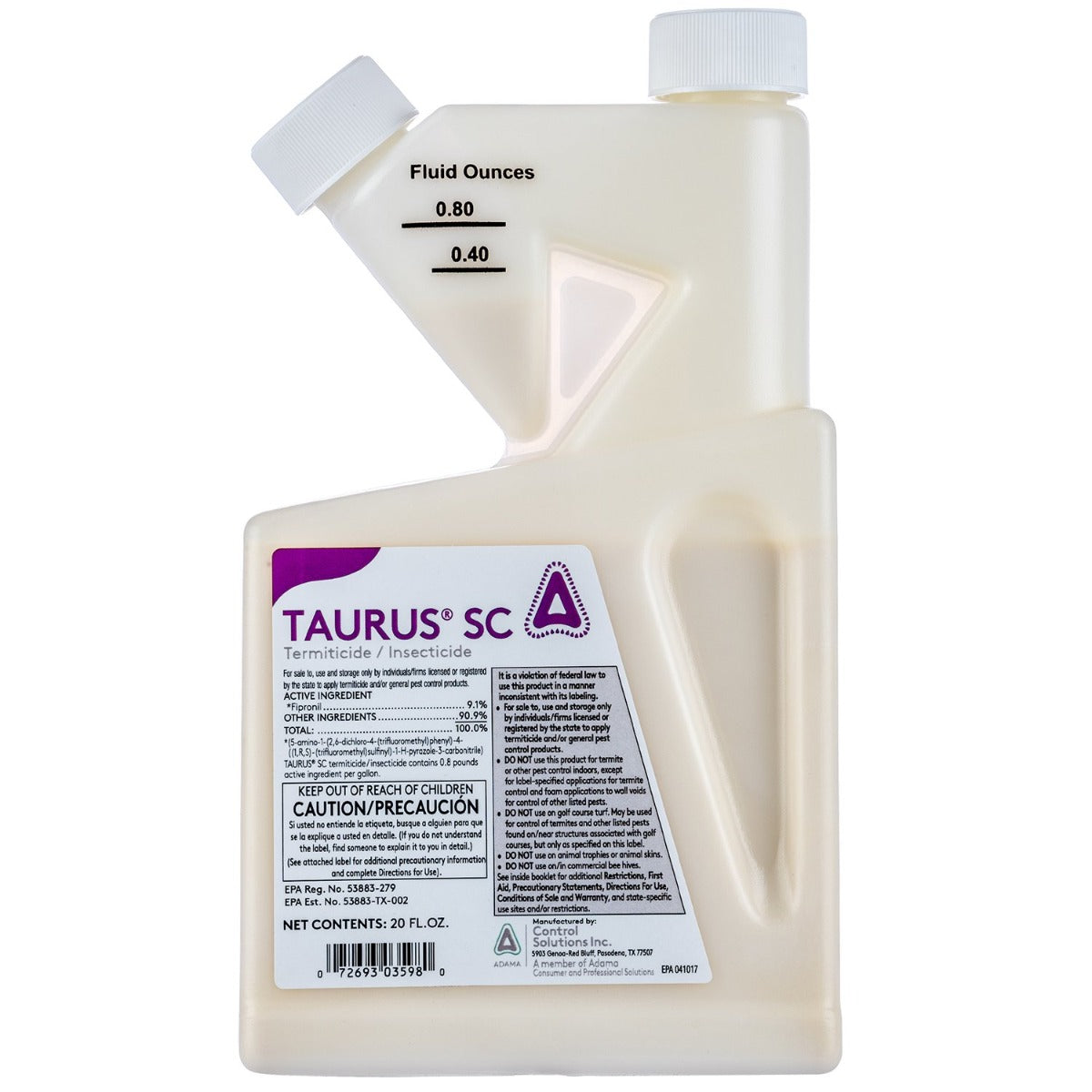 Taurus SC Insecticide bottle (20 oz) - simple