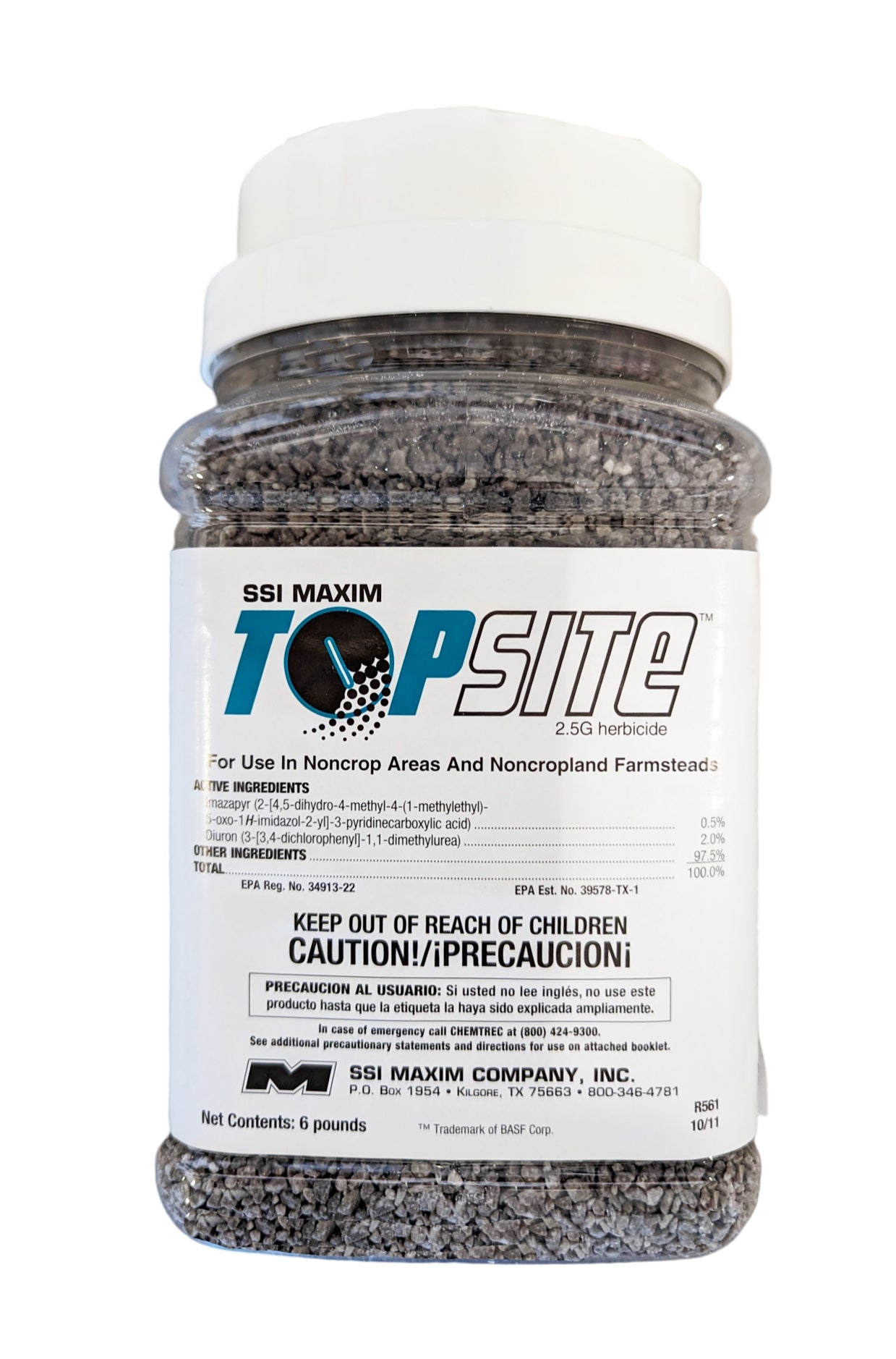 Topsite 2.5G Herbicide jar (6 lbs)