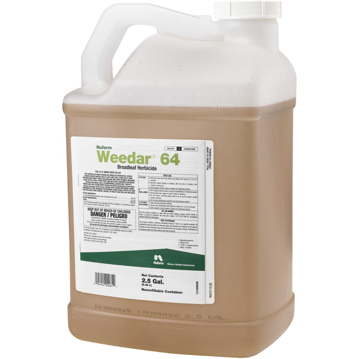 Weedar 64 Herbicide jug (2.5 gal)